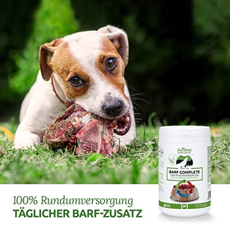 AniForte BARF Complete, 500 g Ergänzungsfutter für Hunde mit natürlichen Rohstoffen und Kräutermischung, ausgewogen und artgerecht – Bild 3