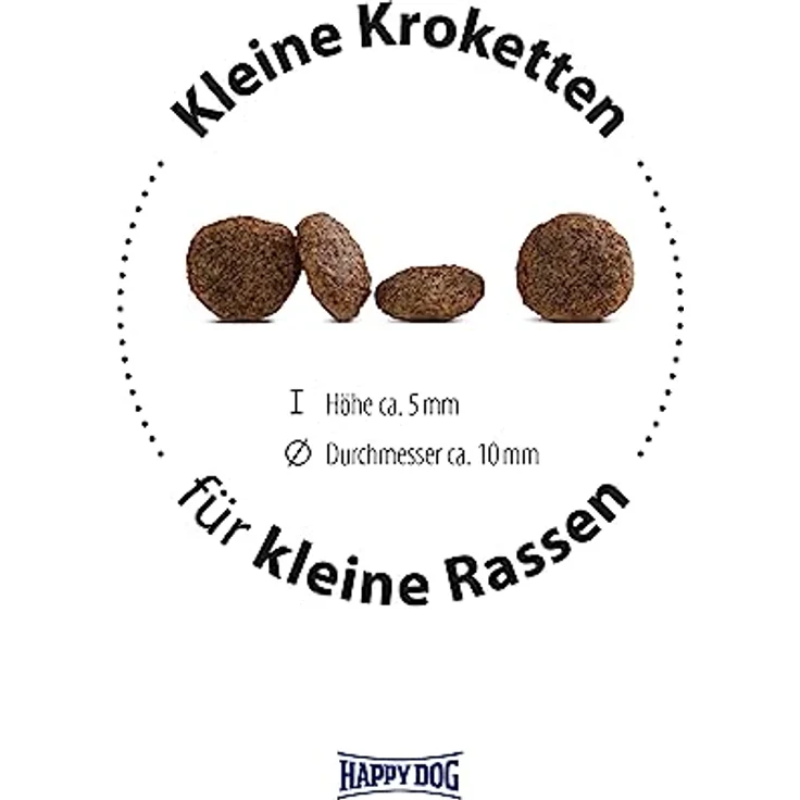 Happy Dog Sensible Mini Africa, getreidefreies Hunde-Trockenfutter mit kleinen, bissoptimierten Kroketten, 800 g – Bild 4