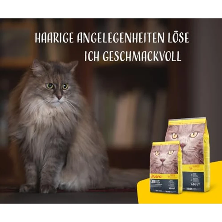 Josera Catelux, Katzen-Trockenfutter im Sparpaket 2 x 2 kg, ideal für Langhaarkatzen mit Anti-Haarball-Rezeptur – Bild 5