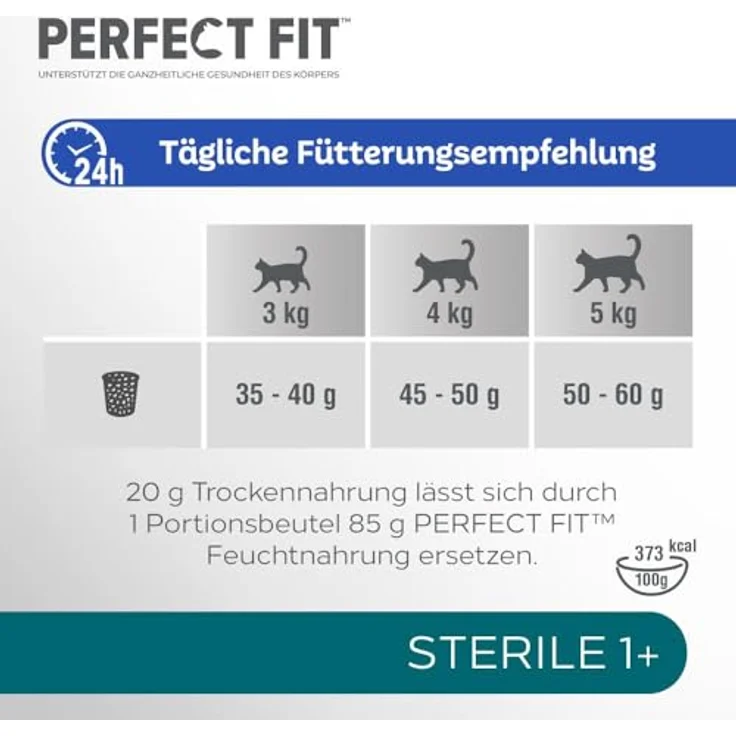 Perfect Fit Katze Sterile 1+, Trockenfutter mit Huhn, 7kg – Bild 4
