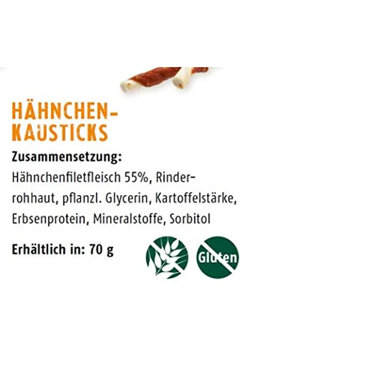 Christopherus Hähnchen-Kausticks für Hunde, Warmluftgetrocknete Natur-Im-Biss Snacks, 70 g – Bild 3