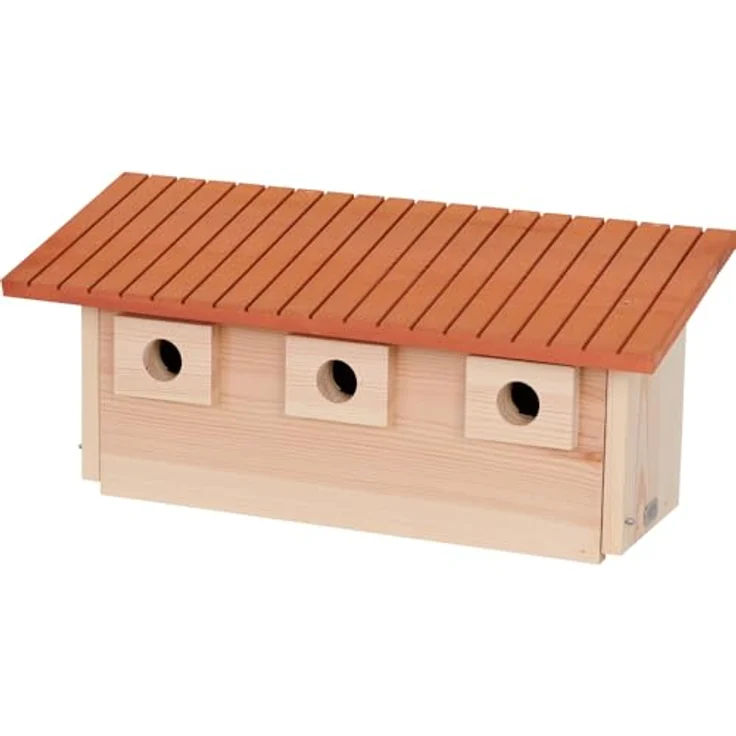 Siena Garden Nestperle Paula Spatz, Nistkasten aus FSC-zertifiziertem Kiefernholz mit Marderschutz, 32 mm Einflugloch – Bild 1