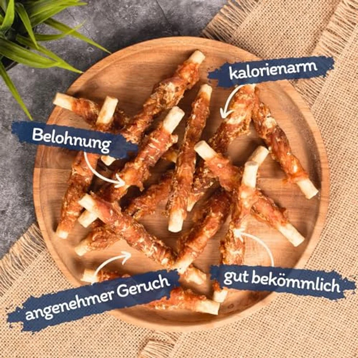 Lyra Pet® 1 kg Kaustangen mit Hühnerbrust, fettarmer Kausnack für Hunde, proteinreiche Belohnung – Bild 2