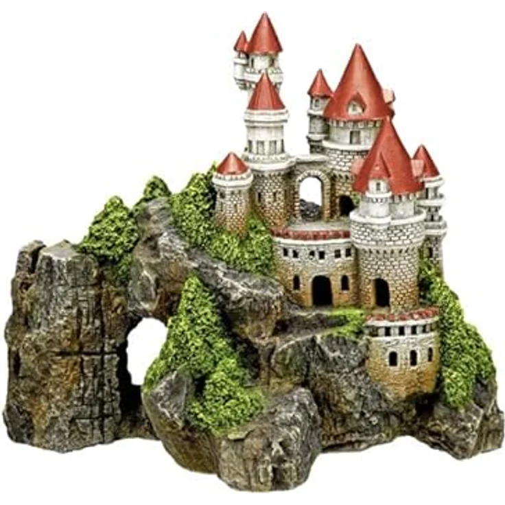 Nobby Aqua Ornaments SCHLOSS, detailgetreue Aquarium Dekoration aus ungiftigem Polyresin, passend für Süss- und Meerwasseraquarien – Bild 4