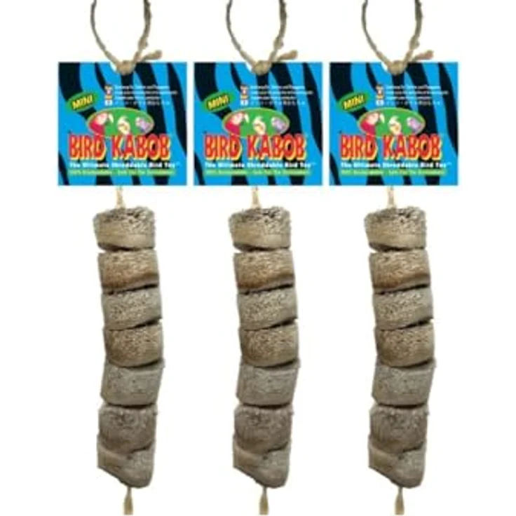 Bird Kabob shreddable Parrot Spielzeug Mini (3 Pack) – Bild 2