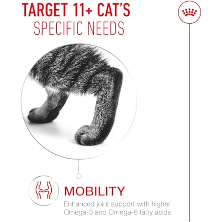 ROYAL CANIN AGEING 11+ Jelly, Nassfutter für Senior Katzen ab 11 Jahren, 12 x 85 g, mit HealthyAge7™ Complex, unterstützt Gelenk-, Haut- und Nierenfunktion – Bild 3