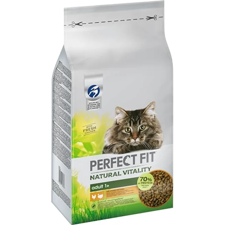 Perfect Fit PERFECT FITâ„¢ Katze Natural Vitality Adult 1+ Trockenfutter mit Huhn und Truthahn, 6kg, reich an Vitaminen – Bild 1