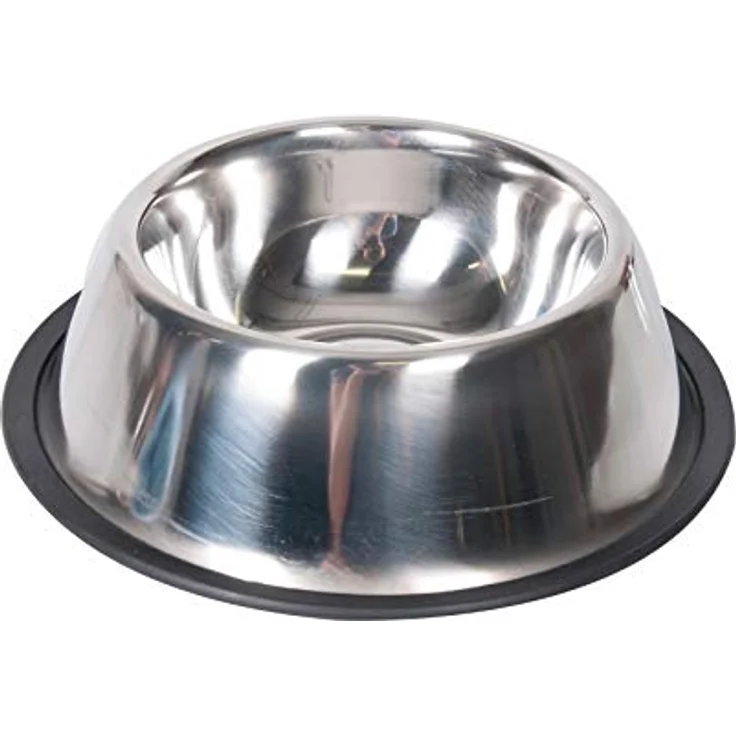 Karlie Hundenapf Inox mit Gummirand, rutschfest, 2330 ml, ø: 25 - 34 cm – Bild 2
