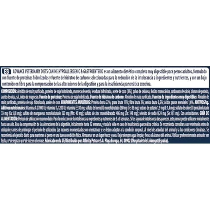 affinity ADVANCE VETERINARY DIETS Hypo Allergenic Trockenfutter für Hunde, 1 x 10 kg, mit hydrolysiertem Sojaprotein und hoher Verdaulichkeit – Bild 5