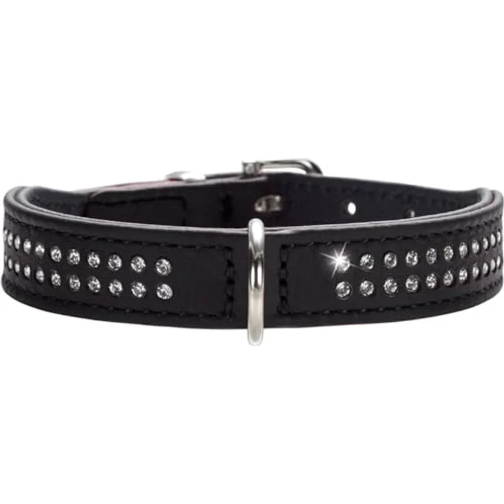 Hunter Hunde-Halsband Diamond Petit schwarz XS-S – Bild 2