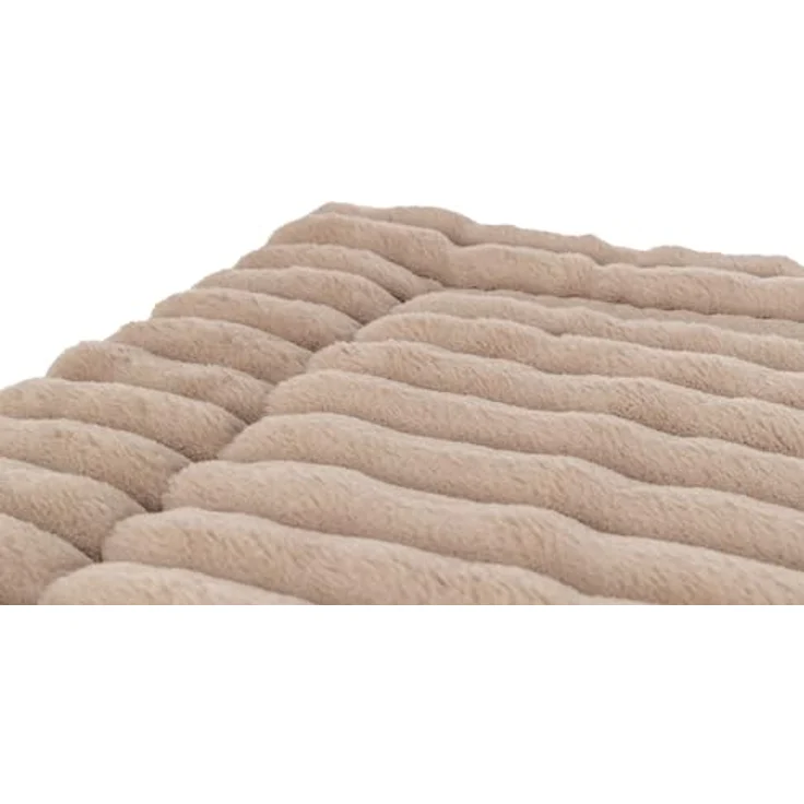 TRIXIE Tierkissen Liegematte Lonni hellbraun für Hunde, Polyester-Bezug, Plüsch in Breitcord-Optik – Bild 5