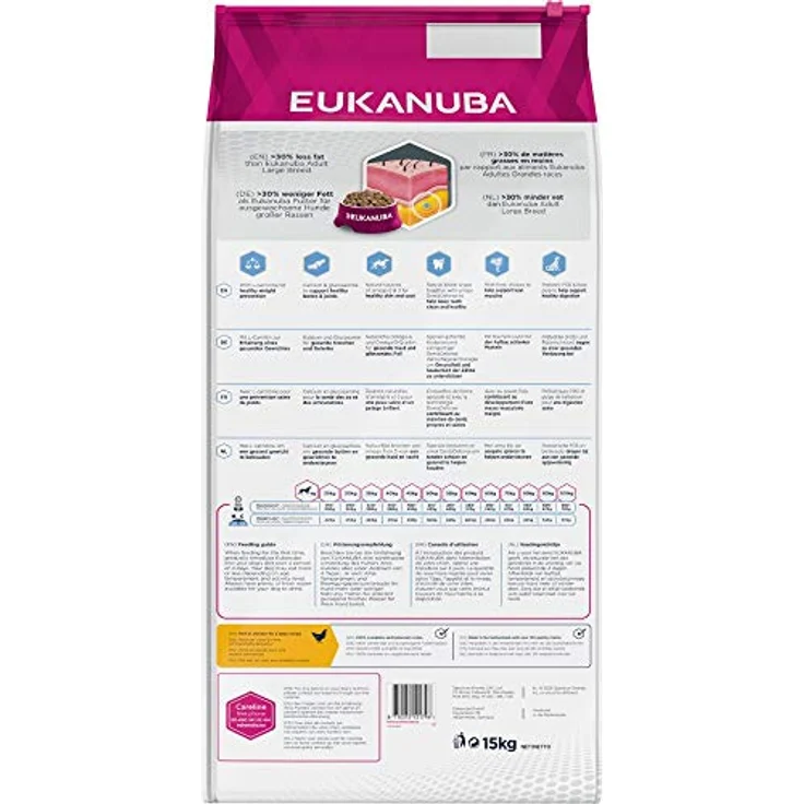 Eukanuba Daily Care Weight Control für große Rassen, fettarmes Hundefutter zur Gewichtskontrolle, 15 kg – Bild 2