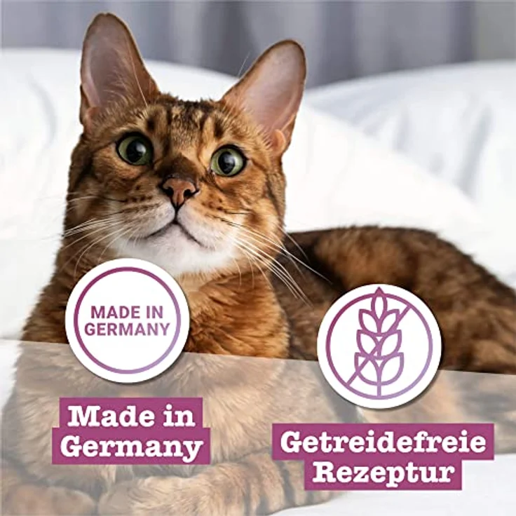catz finefood Multipack 2, 12 x 85g Beutel, Feinkost Katzenfutter nass, Sorten Mix-Paket 2 mit Huhn, Thunfisch, Rind, Rotbarsch, Lamm, Garnelen, Wild, ohne künstliche Zusätze – Bild 5