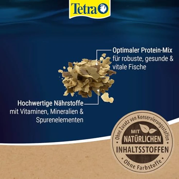 Tetra Goldfish Flakes 1 l, Flockenmischung für Kaltwasserzierfische, mit BioActive Formel und Clean & Clear Water Technologie – Bild 3