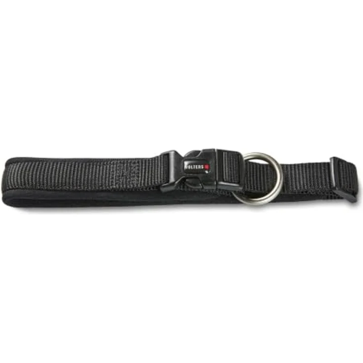 Wolters Professional Comfort, Hunde-Halsband extra breit, stufenlos verstellbar, waschbar, schwarz/schwarz – Bild 1
