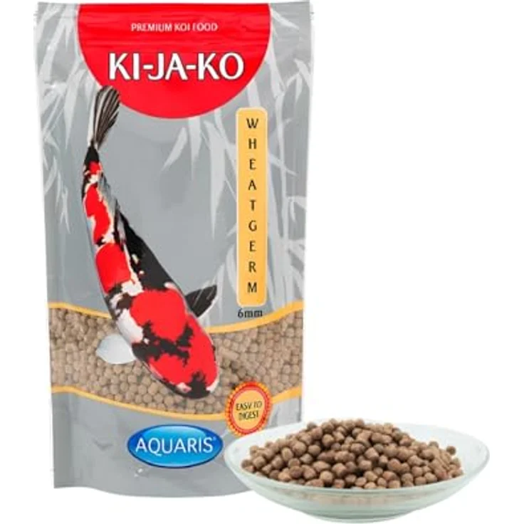 KI-JA-KO Wheatgerm Premium Koifutter, 1 kg, 6 mm, hoher Gehalt an Weizenkeimen, ideal für Frühling und Herbst, ohne Carotinoide – Bild 3