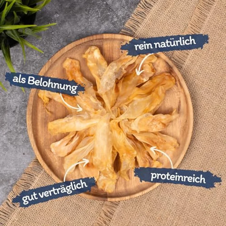 Lyra Pet® 1 kg Kaninchenohren getrocknet, naturbelassener Kausnack, fettarm und gut verträglich für Hunde – Bild 2