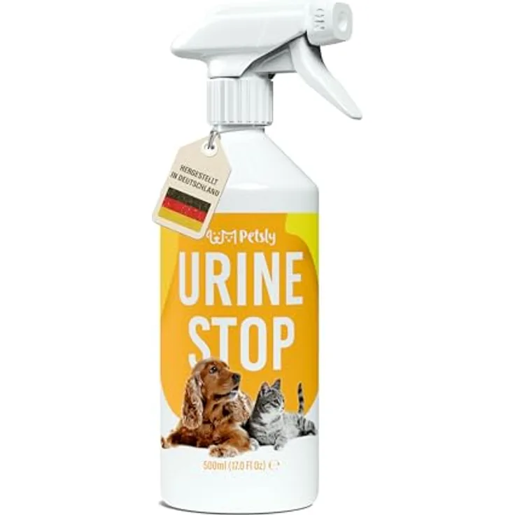 Petsly® Mildes Hunde- und Katzenabwehrspray, 500ml, nicht färbend, auch als Kratz- und Knabberschutz, Innen- und Außenanwendung