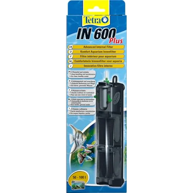 Tetra IN 600 plus Aquarium Innenfilter, mechanische, biologische und chemische Filterung für Aquarien von 50 bis 100 Litern – Bild 2