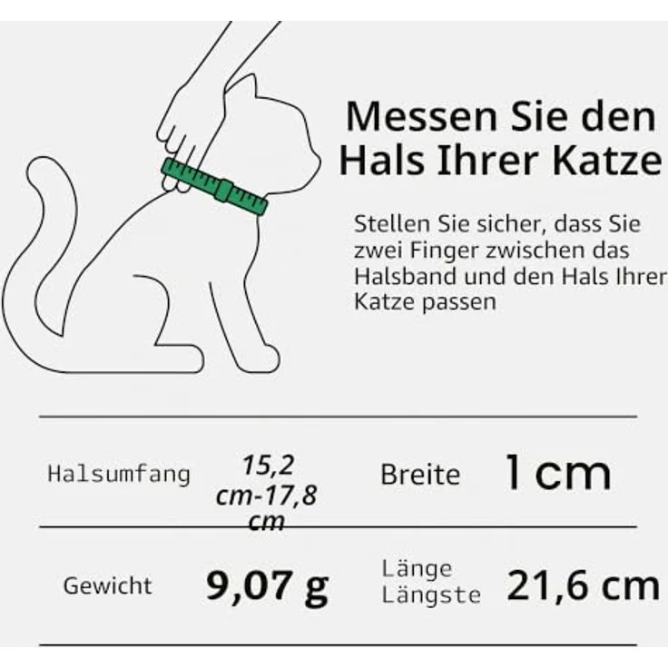 CollarDirect Leder-Katzenhalsband mit Abnehmbarer Glocke – Sicherheitsgummiband für kleine & große Katzen, handgefertigt aus Echtleder – Bild 2
