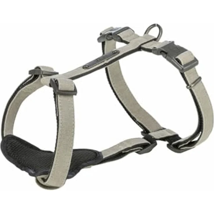 Trixie CityStyle Hundegeschirr Hellgrau M/L, komfortables und hochwertiges Geschirr, Maße 25 x 35 x 6 cm – Bild 1