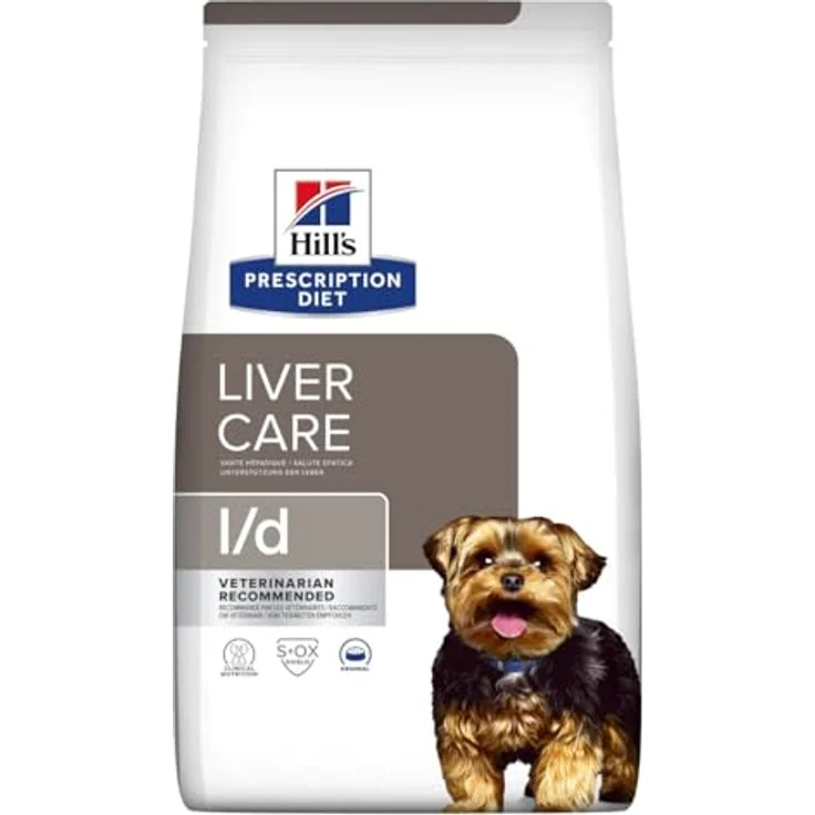 Hill's Prescription Diet l/d Original, Trockenfutter für Hunde mit unterstützender Leberversorgung, 10 kg – Bild 1