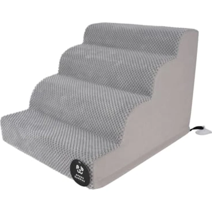 Peppy Buddies Dog Stair, grau, One-Size Hundetreppe für einfachen Zugang zum Sofa oder Bett – Bild 1