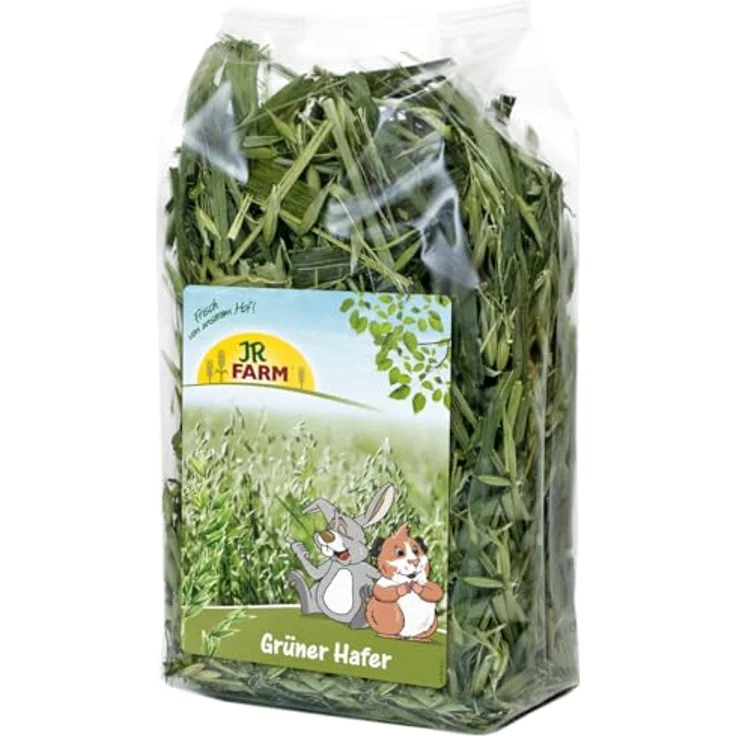 JR FARM Grüner Hafer 500 g, hochwertiges Kleintierfutter zur Unterstützung des Zahnabriebs und Vitalfunktionen, gentechnikfrei, Made in Germany – Bild 1