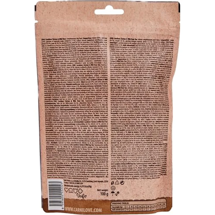 Carnilove Dog - Meat Jerky - Proteinriegel für Hunde aus Huhn und Wildschwein, 100g – Bild 3