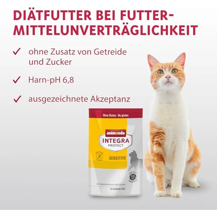 Animonda INTEGRA PROTECT Sensitive, Katzen Diätfutter bei Futtermittelallergie, ohne Getreide, 1 x 1200 g – Bild 2