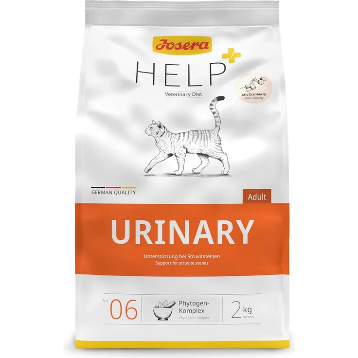 Josera Help Urinary, Katzen-Trockenfutter zur Förderung eines sauren Harn-pH-Werts, 2kg