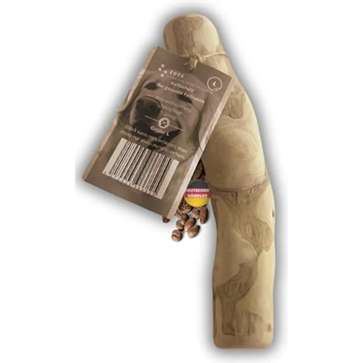 ZOYS Kaffeeholz für Hunde, Natürlicher Kauknochen L zur Zahnreinigung & Zahngesundheit, langlebig & risikoarm, 100% natürlich, perfekt für große Hunde – Bild 1