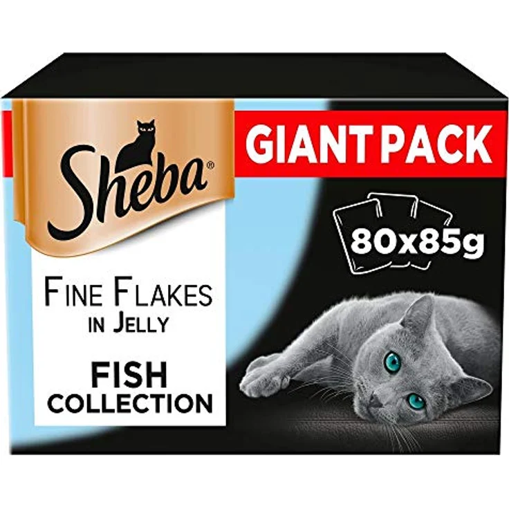 Sheba Multipack Giant-Pack Delikatesse in Gelee, Fisch Variation MSC, 80x85g Portionsbeutel – Bild 1