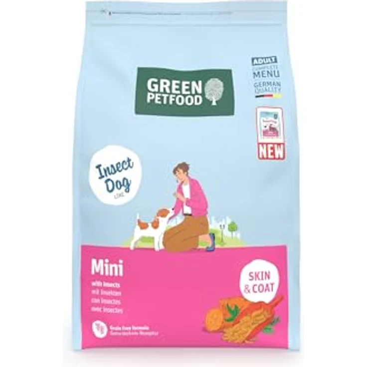 Green Petfood InsectDog Mini (3kg) | Trockenfutter für kleine, ausgewachsene Hunde mit 100% Insekten-Protein, glutenfrei – Bild 2