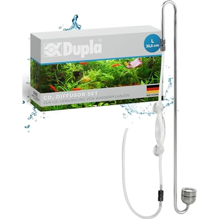 Dupla Scaping Tools CO2 Diffusor Set L, für Aquarien bis 160 L, inklusive Blasenzähler und Sicherheitsventil, effiziente CO2-Diffusion – Bild 1