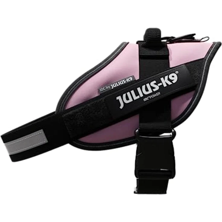 JULIUS K-9 IDC Powergeschirr, Größe M / 0, bruchsichere Fixierungsschnalle, atmungsaktiv, pink – Bild 3