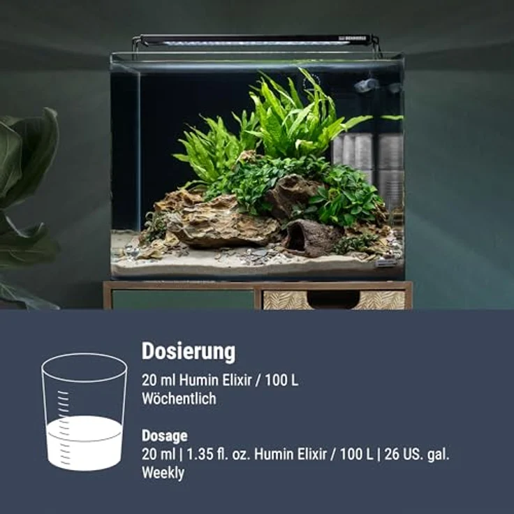 Dennerle Humin Elixir, 250 ml - Tropische Huminstoffe und Fulvosäuren zur Gesundheitsförderung für Aquarienbewohner – Bild 5