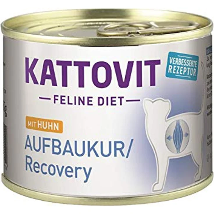 Kattovit Aufbaukur 185 g mit Huhn, Diät-Nassfutter für geschwächte Katzen, 24er Sparpaket – Bild 2