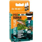 JBL Proterra Reptile Fluid, Ergänzungsfutter für Terrarientiere, 2x10 ml mit Vitaminen und Spurenelementen, wasserstabil