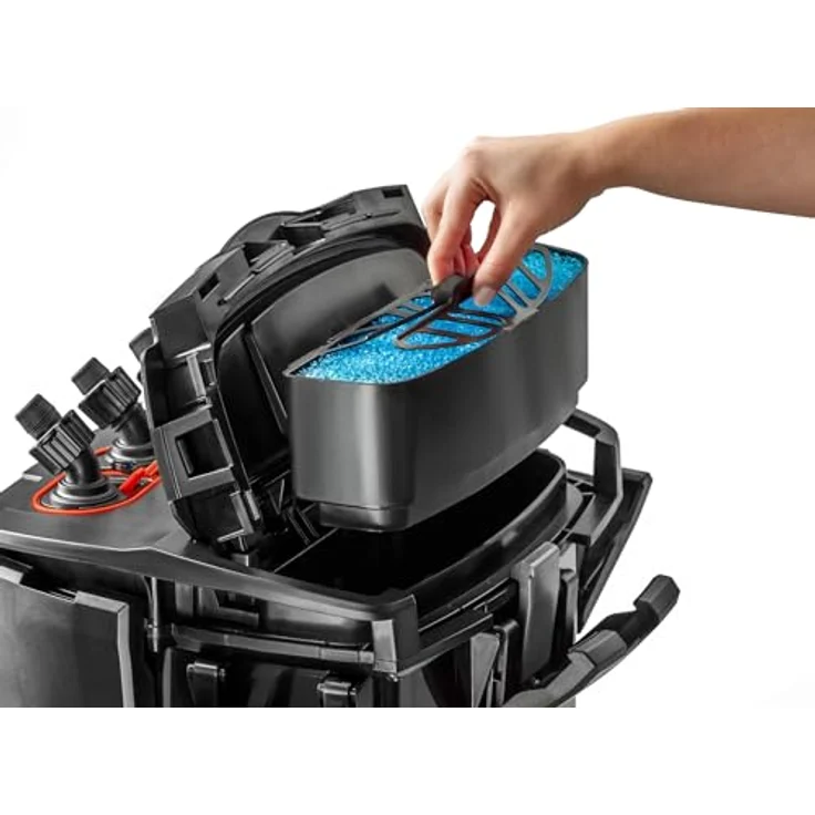 Aquael Filtro Hypermax Link, Aussenfilter für Süsswasser bis 1500 l, integriertem Heizsystem und 4500 l/h Durchflussrate, schwarz – Bild 8