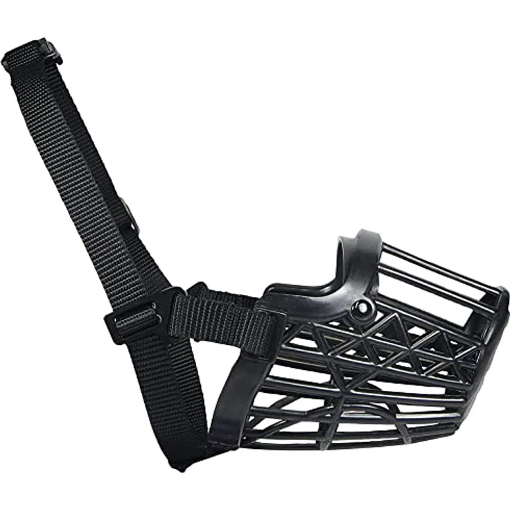 Trixie Maulkorb Kunststoff schwarz M - 20 cm – Bild 3