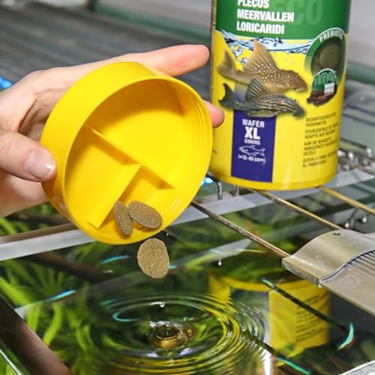 JBL PRONOVO PLECO WAFER, Fischfutter für große Saugwelse, Größe XL, 1000 ml, naturbelassene Rohstoffe – Bild 3