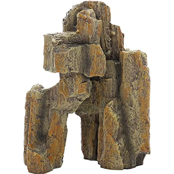 HOBBY Terrariendeko Fossil Rock 1, naturnah nachempfundener Felsen aus Polyresin, 14x8x15 cm – Bild 2