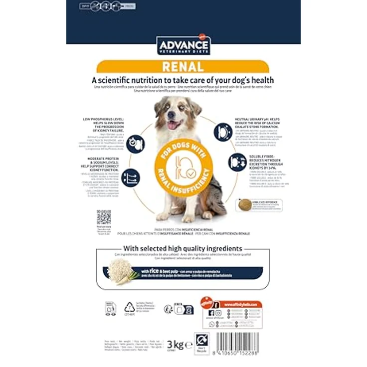 Affinity ADVANCE VETERINARY DIETS Renal Trockenfutter Hund, 12 kg, pH-neutrale Harnbildung, geringer Phosphorgehalt, moderater Proteingehalt – Bild 3