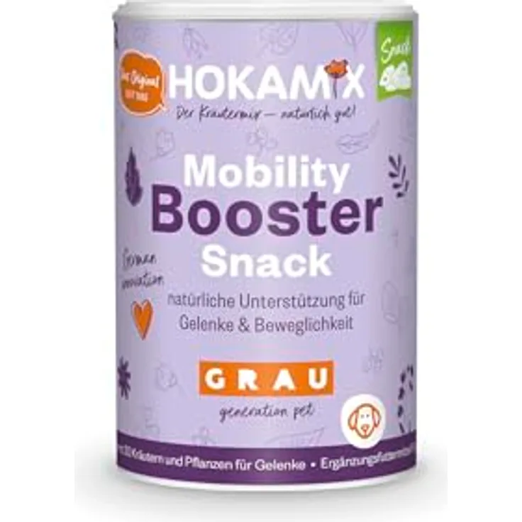 GRAU Hokamix Mobility Snack, Ergänzungsfuttermittel für Hunde, unterstützt Gelenke & Beweglichkeit, 1er Pack (150g)