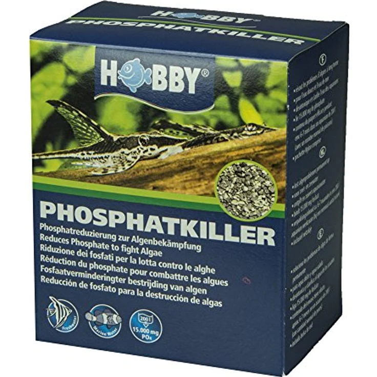 Hobby 54510 Phosphat-Killer, Wasseraufbereitung für Aquarien, 800 g zur effektiven Phosphatbindung – Bild 1