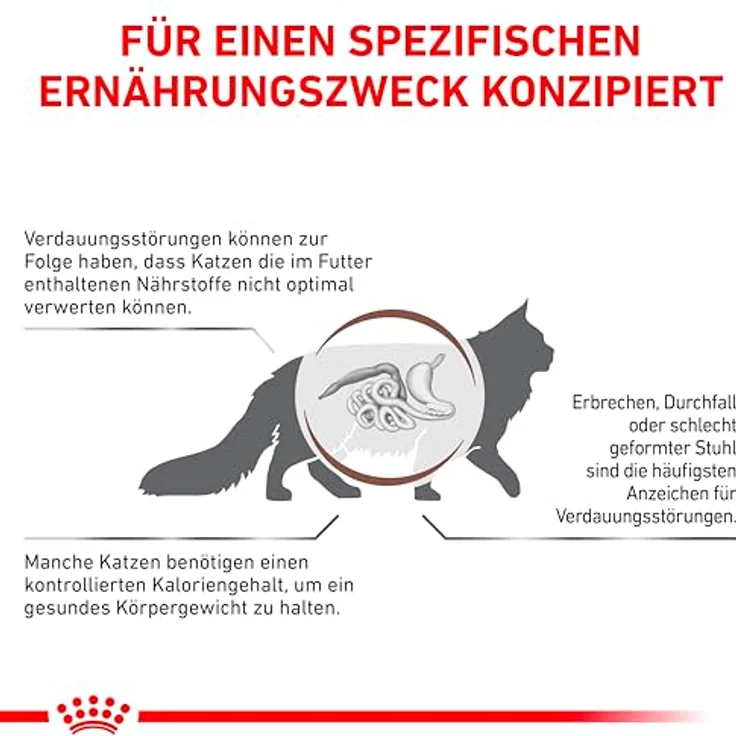 Royal Canin Veterinary Gastrointestinal Moderate Calorie, Katzenfutter zur Unterstützung der Verdauung und Gewichtsmanagement, 4 kg – Bild 7