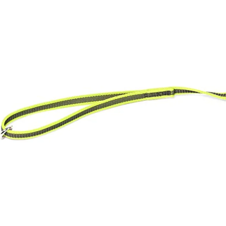 JULIUS K-9 IDC Color & Gray gumierte Leine, 14 mm x 1,2 m mit Schlaufe und O-Ring, stark und widerstandsfähig, Neon-Grau – Bild 4