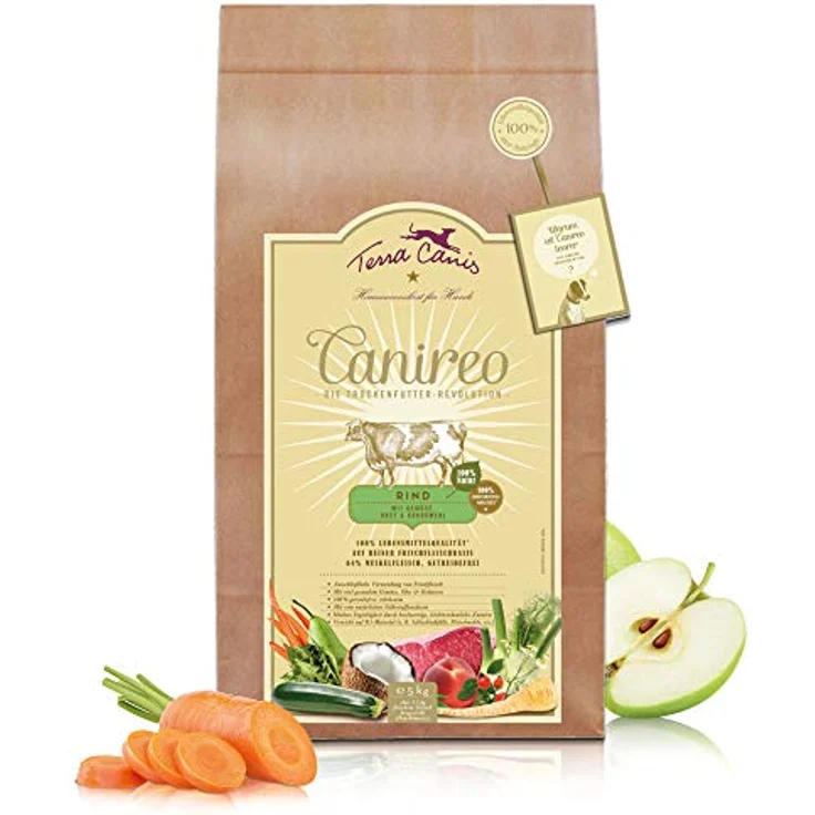 Terra Canis Canireo Rind, Hunde-Trockenfutter aus natürlichen Zutaten, 5kg – Bild 1