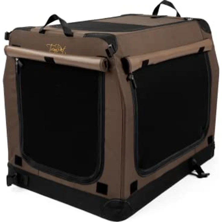 TrendPet TPX75-Pro, Faltbare Hundebox fürs Auto mit Aluminium Rahmen, Sichtschutz und verstärkten Ecken – Bild 1